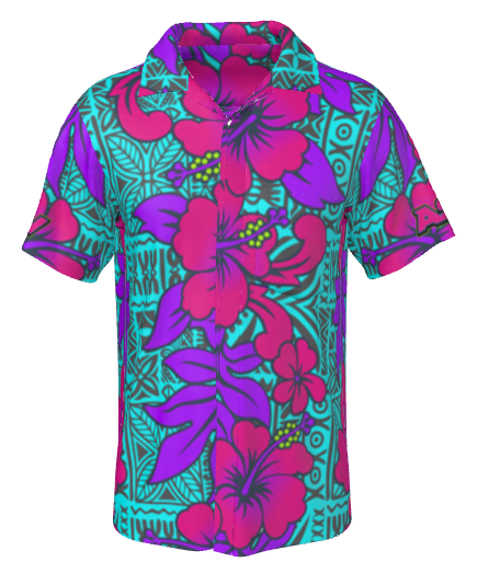NEW!!! Pink tiki Shirt-Aloha Sky Shirt series 2026