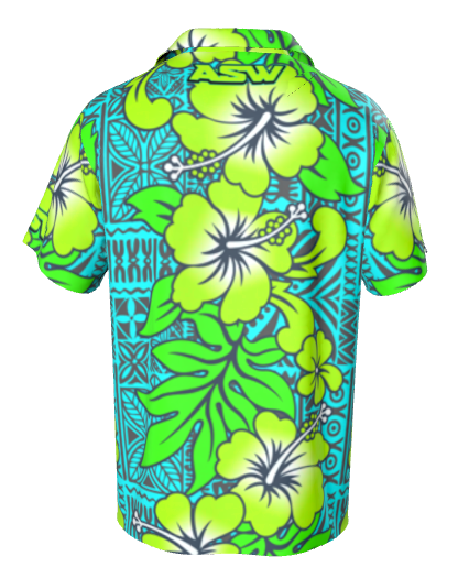 NEW!!! Green tiki Shirt-Aloha Sky Shirt series 2026