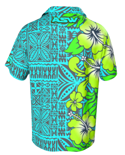 NEW!!! Blue tiki Shirt-Aloha Sky Shirt series 2026