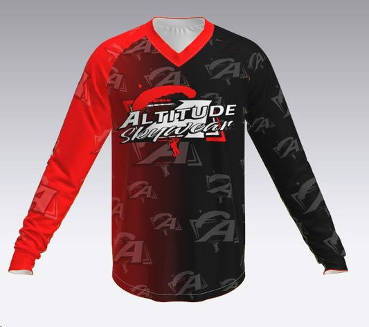 New!!!! Red and Black fade jersey